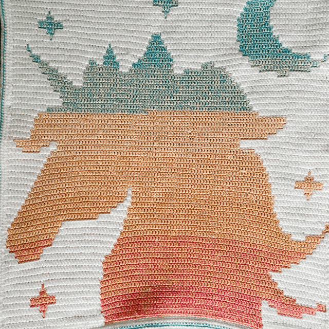 mosaic wall hanging unicorn v2