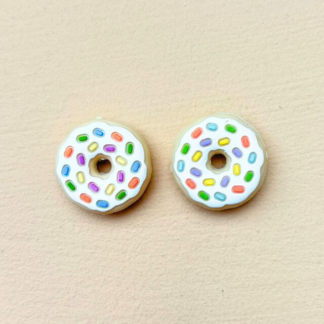 breipuntbeschermers Donuts Wit