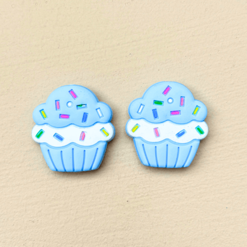 breipuntbeschermers - cupcakes blauw
