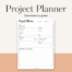 Project Planner Zwart Wit