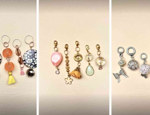 Prachtige steekmarkeerders gemaakt met Jesse James Beads
