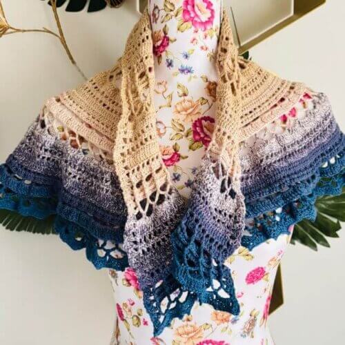 evening scarf Dutch Fiberista