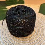 cotton black glitter 500m