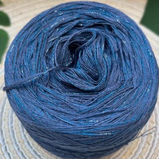 Blue blue lurex